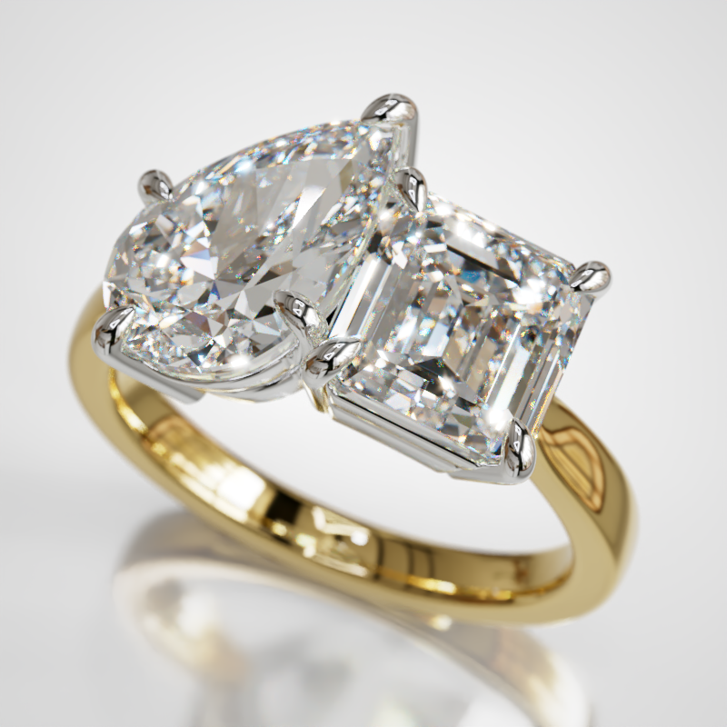 4ct Toi et Moi Ring
